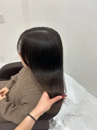 セミロング カラー 横浜美容室/透明感 カラー/レイヤーのヘアスタイル