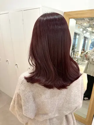 セミロング カラー 栄/Maison /yugaのヘアスタイル
