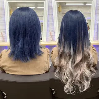 ロング カラー ヘアアレンジ LAVENDIA 初音のヘアスタイル