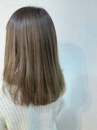 ミディアム カラー 清光 泰之のヘアスタイル