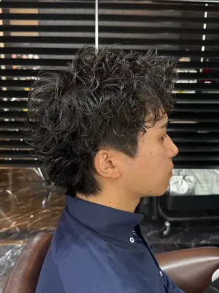 ショート パーマ メンズ 京都/伏見/メンズ/ 石田昂のヘアスタイル