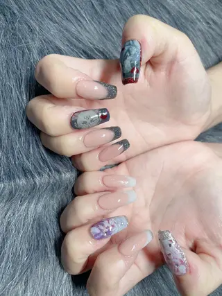 ミディアム ネイル 《LB》ラブリエ Nail&eyeのマツエク・マツパデザイン