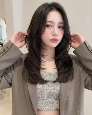 ロング カラー ヘアアレンジ 🎀愛されモテヘア♡ 梅澤夏基🎀のヘアスタイル