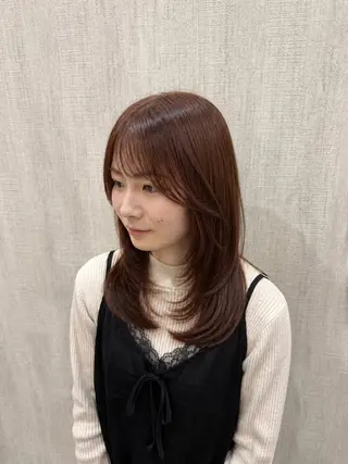 セミロング 店長✨レイヤー✖️ 髪質改善✖️韓国ヘアのヘアスタイル