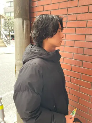 ミディアム パーマ メンズ 【柏メンズパーマ職人 】店長 KAZUMAのヘアスタイル