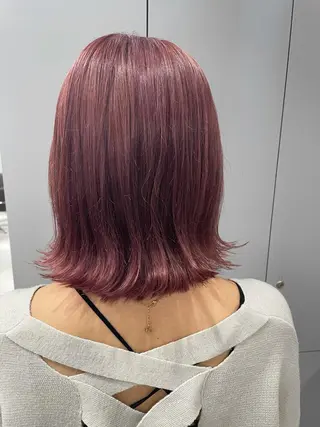 ミディアム カラー 狩野 羅夢のヘアスタイル