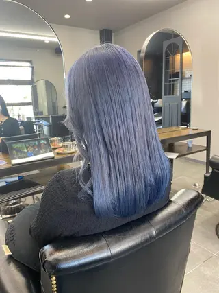 ロング maco 艶感ハイトーン🦋のヘアスタイル