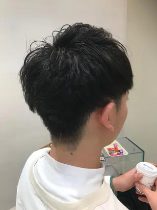 ショート カラー パーマ ヘアアレンジ メンズ キッズ ネイル マツエク・マツパ EnBlesS西宮 マンツーマン神道有基のヘアスタイル