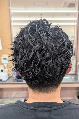 ショート パーマ 理容プラージュ燕三条 福井のヘアスタイル