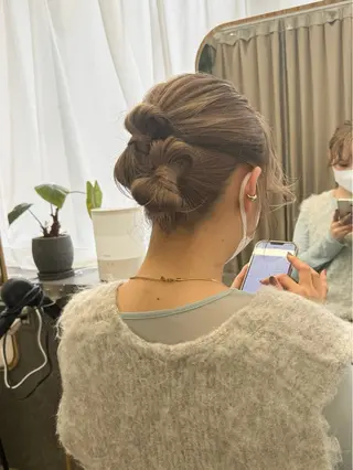 セミロング ヘアアレンジ Seeknext // Rukaのヘアスタイル