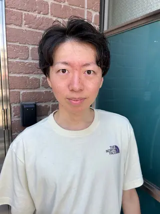 ショート カラー メンズ 久木原 ゆりのヘアスタイル