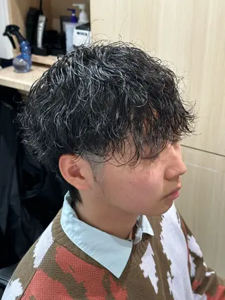 ミディアム パーマ 千葉弘平 🔥波巻き特化🔥のヘアスタイル