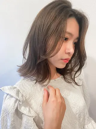 ミディアム カラー ダメージレスサロン✨ kayo🌱のヘアスタイル