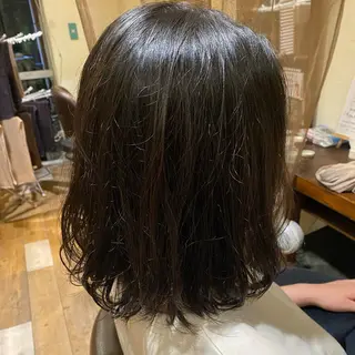 ミディアム chakura めいのヘアスタイル