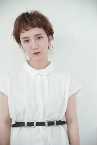 ショート カラー パーマ ヘアアレンジ メンズ キッズ ネイル マツエク・マツパ EnBlesS西宮 マンツーマン神道有基のヘアスタイル