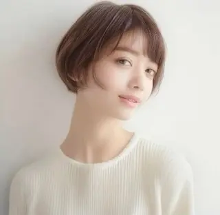 ショート 韓国風くびれヘア/ 小顔レイヤー🧿小林のヘアスタイル