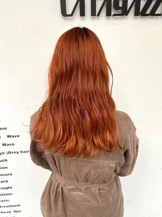 セミロング カラー 東條 克義のヘアスタイル