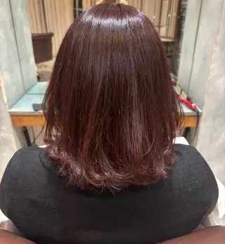 ミディアム カラー 金井 海月のヘアスタイル