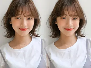 ミディアム カラー レイヤー×髪質改善✨ 渋谷/佐藤侑哉のヘアスタイル