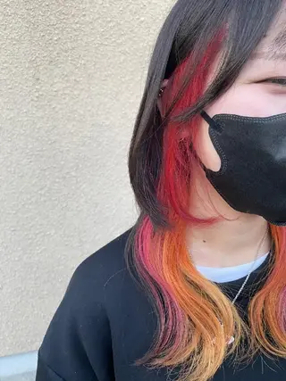 ミディアム カラー おだ ももかのヘアスタイル