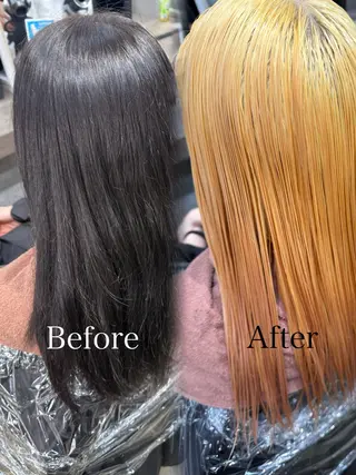 カラー ルシ🎨/ハイトーン デザイン/髪質改善のヘアスタイル