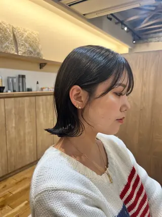 ショート カラー 神戸ボブ✂️ ioe三宮/田 伸佳のヘアスタイル