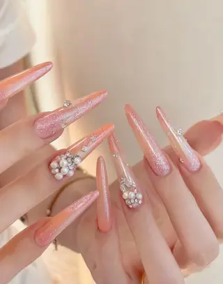 ネイル 星みこと 長さ出し得意のネイルデザイン