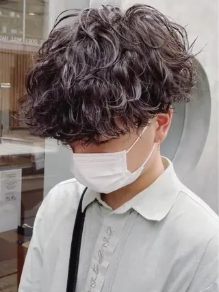 ショート パーマ メンズ SENTA✨メンズ パーマ✨fifth栄のヘアスタイル