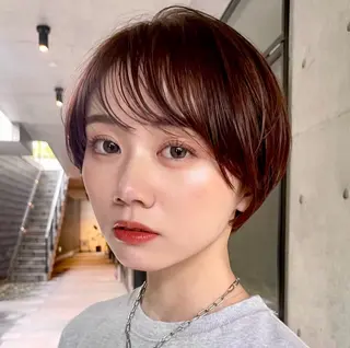 ショート カラー ヘアアレンジ 暖色/ショート/ボブ /hana🌸のヘアスタイル