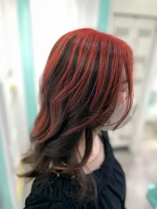 ロング 原 千景のヘアスタイル
