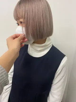 ショート カラー ヘアアレンジ ニュアンスヘア🌔 nanakoのヘアスタイル