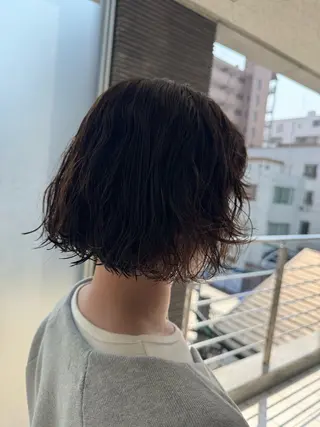 ショート パーマ 椎葉 祐也のヘアスタイル