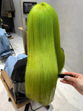 ロング カラー 透明感カラー/パーマ 🌀アオノのヘアスタイル