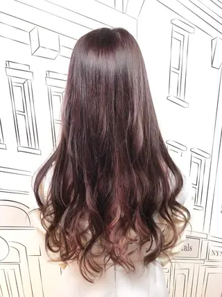 ロング カラー TOMOKA 艶髪/透明感カラーのヘアスタイル