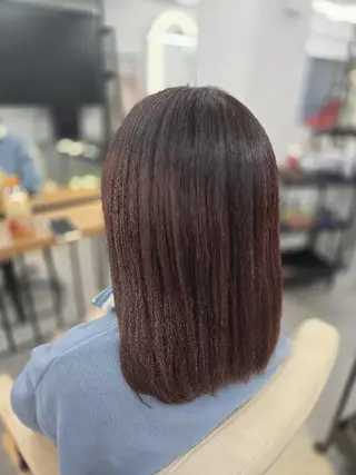 ミディアム カラー 近藤 菜々美のヘアスタイル