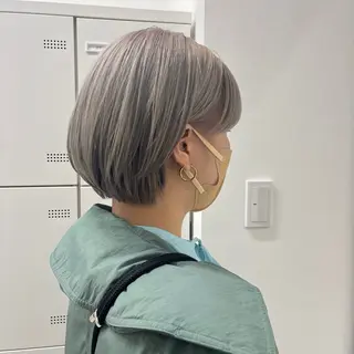 ショート カラー パーマ ヘアアレンジ メンズ 🤍透明感カラー🤍 似合わせ🤍AINEのヘアスタイル