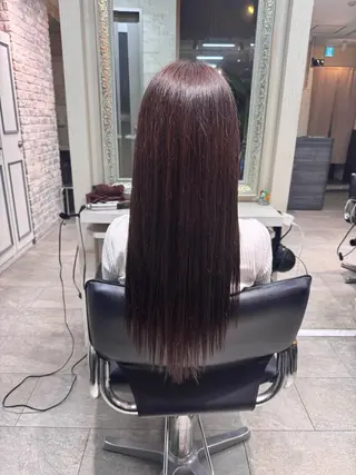 ロング カラー 平野 世菜のヘアスタイル