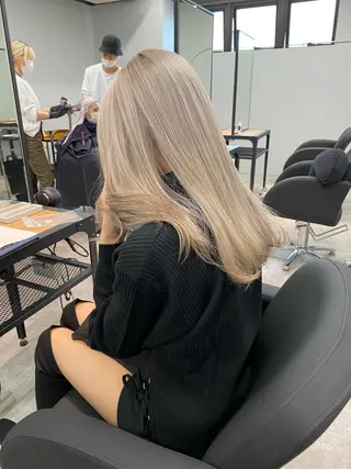 カラー anju/大阪/ ハイトーン/心斎橋のヘアスタイル