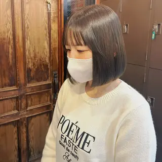 ショート カラー ninaアイドル前髪 ×透明感🎀のヘアスタイル