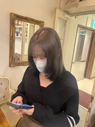 ミディアム カラー ヘアアレンジ ☂️カトウ ケイゴ☂️のヘアスタイル