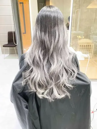 ロング カラー ヘアアレンジ モテ髪透明感❤️ デイズヘアカラーのヘアスタイル