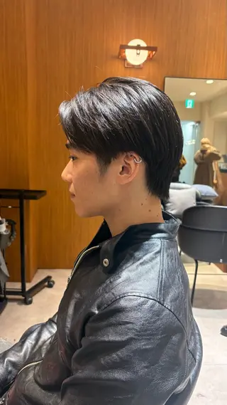 メンズ 《センターパート / perm》ナミのヘアスタイル