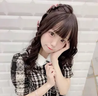 セミロング ヘアアレンジ 天野 優希のヘアスタイル