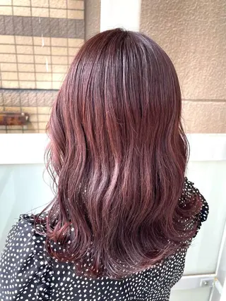 ロング カラー 岩谷/ブリーチ 🪽透明感カラーのヘアスタイル