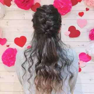 セミロング ヘアメイク エンカレッジのヘアスタイル