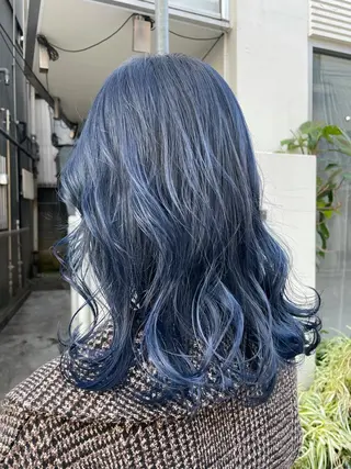 セミロング カラー 🪞透け感&韓国ヘア 🪞honokaのヘアスタイル