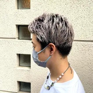 ショート カラー パーマ ヘアアレンジ メンズ キッズ ネイル マツエク・マツパ アイブロウ 🔥漢髪特化メンズ マネージャーYUKIのヘアスタイル