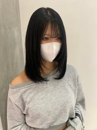 セミロング いとう ほのかのヘアスタイル