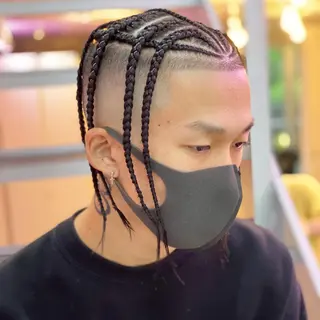 ミディアム カラー パーマ ヘアアレンジ メンズ キッズ ネイル マツエク・マツパ 中元 淳のヘアスタイル