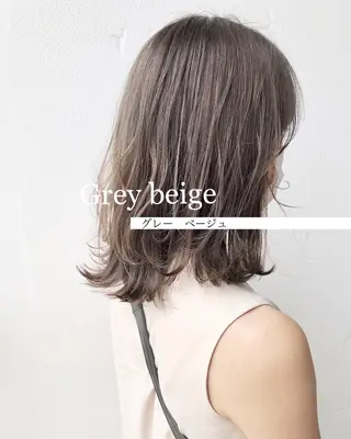 ミディアム カラー 金安 かんたのヘアスタイル